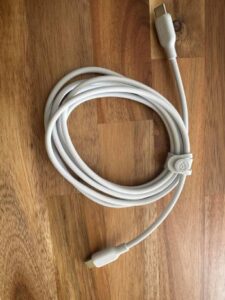 سلك شاحن انكر ابيض Anker Cable USB C to USB C photo review